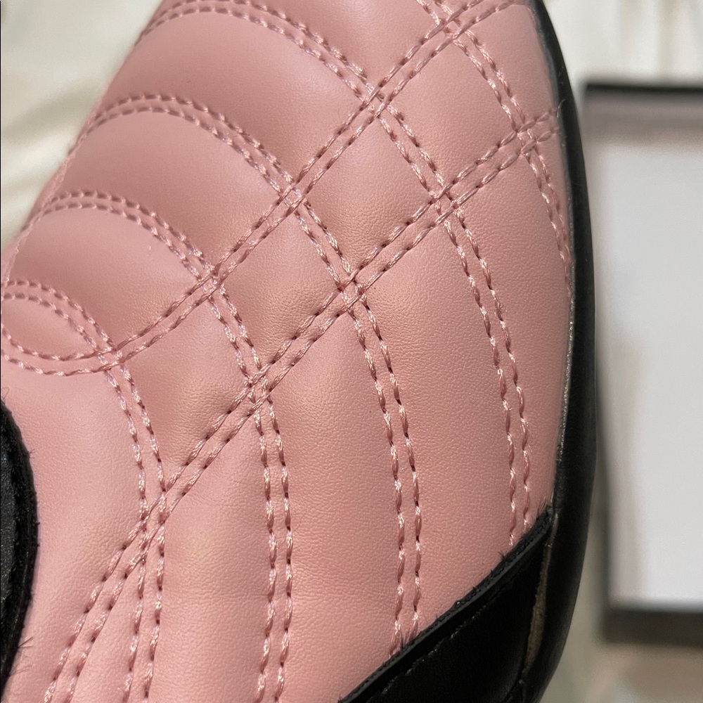•CAPE ROBBIN• “Vulay” Lace-Up Black Color Block Sneakers - Pink // NIB - Picture 8 of 15